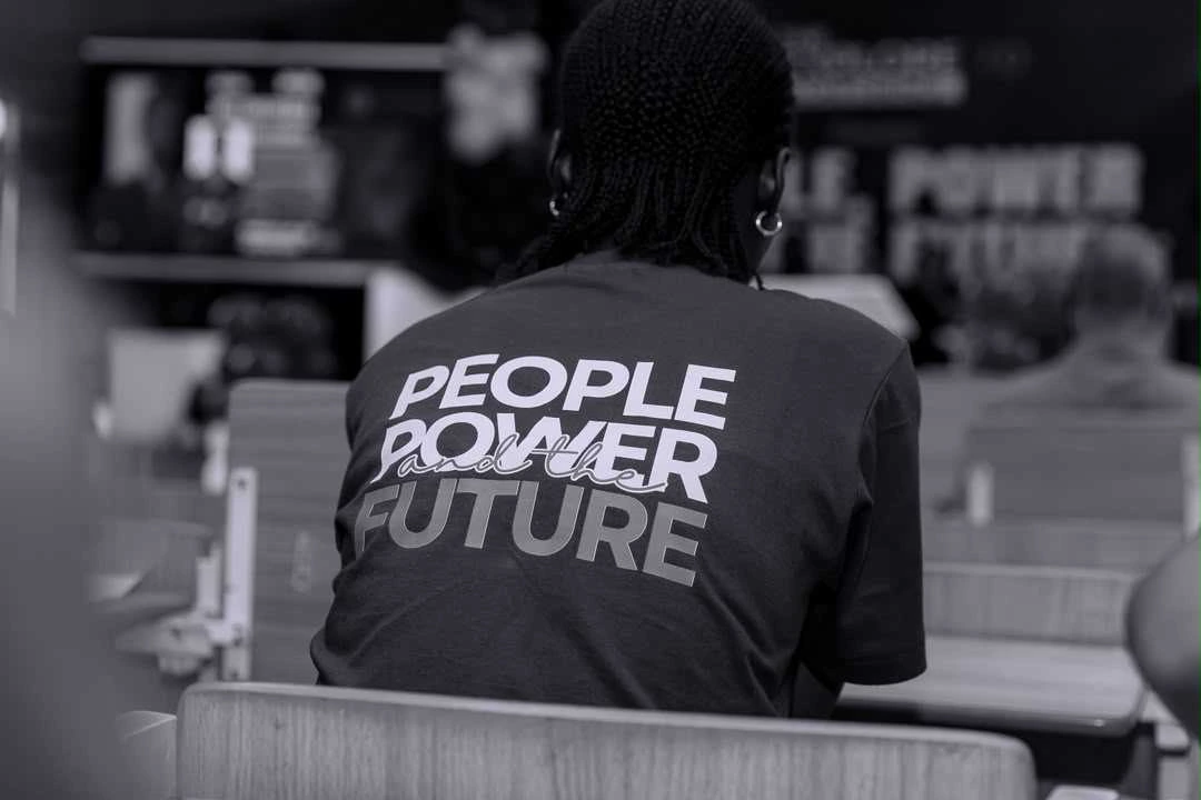 People Power and the Future conference T-shirt